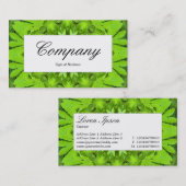 センターラベル – リーフケリードスコープ 名刺 (正面/裏面)