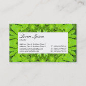 センターラベル – リーフケリードスコープ 名刺 (裏面)