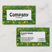 センターラベル – 水仙/水仙 名刺 (正面/裏面)