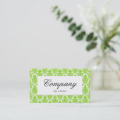 センターラベル – Martian Green Damask 名刺 (スタンド正面)