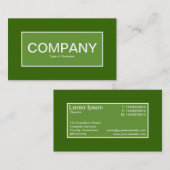 センターラベルII – アボカドグリーン（緑336600） 名刺 (正面/裏面)