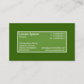 センターラベルII – アボカドグリーン（緑336600） 名刺 (裏面)