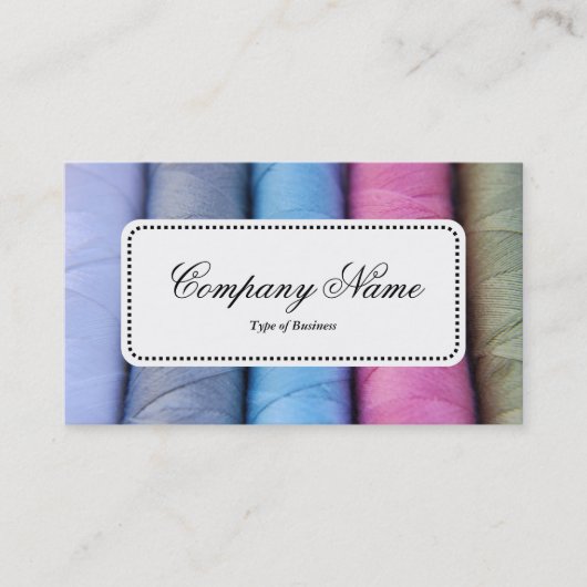 センターラベルv5 – コットンリール 名刺 (正面)