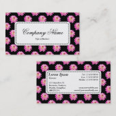 センターラベルv5 – 菊模様(黒) 名刺 (正面/裏面)