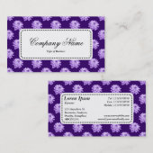 センターラベルv5 – 菊模様Dp紫 名刺 (正面/裏面)