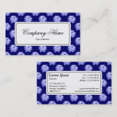 センターラベルv5 - Chryk Pattern Dp Navy Bl 名刺 (正面/裏面)