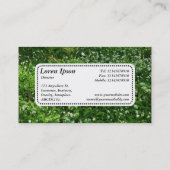 センターラベルv5 - Woodland Flowers 名刺 (裏面)