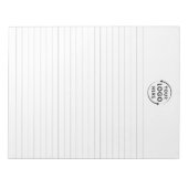 センターロゴカスタムビジネス涙遠くにメモ帳 ノートパッド (正面)