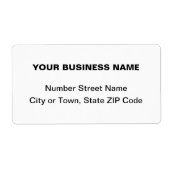 センター提携プレーン文字ビジネスホワイト出荷 ラベル (正面)