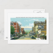 センター通り、キャスパー、ワイオミング ポストカード (正面/裏面)