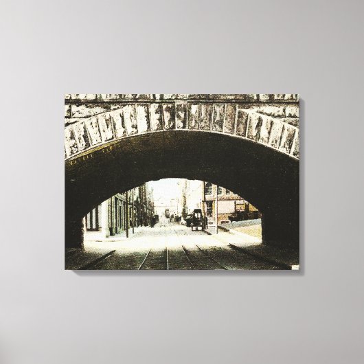 センター通り(ブロクトン) キャンバスプリント (正面)