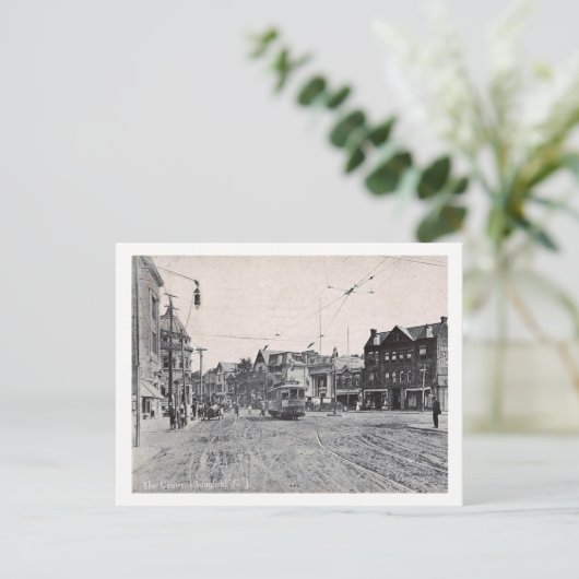 センター,ブルームフィールド,ニュージャージー,ヴィンテージ ポストカード (スタンド正面)