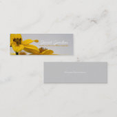 センダングサ属の花の写真の名刺 スキニー名刺 (正面/裏面)