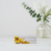 センダングサ属の花の写真の名刺 スキニー名刺 (スタンド正面)