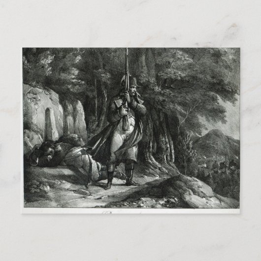 センチネル任務のナポレオン ポストカード (正面)