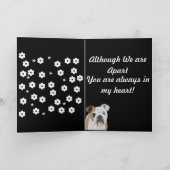 センチメンタルな英国の恋しく思ブルドッグ"あなた" カード (内部)