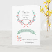 センチメンタルナースデーサンキューカード カード (黄色い花)