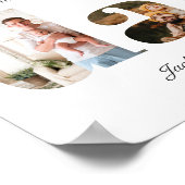 センチメンタルパパ写真コラージュユニーク、ギフト用パパ ポスター (角)