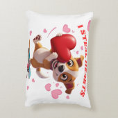 センチメンタルモダンなバレンタインデーforカップル アクセントクッション (裏面(縦))