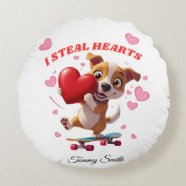 センチメンタルモダンなバレンタインデーforカップル ラウンドクッション