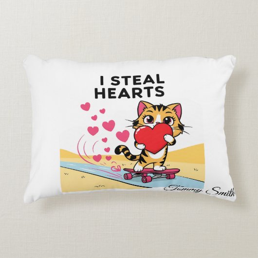 センチメンタルモダンなバレンタインデーforペット アクセントクッション (正面)