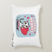 センチメンタルモダンなバレンタインデーforペット アクセントクッション (正面(垂直))