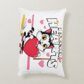 センチメンタルモダンなバレンタインデーforペット アクセントクッション (裏面(縦))