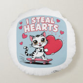 センチメンタルモダンなバレンタインデーforペット ラウンドクッション (裏面)