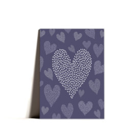 センチメンタル紫ハート母の日 シーズンカード