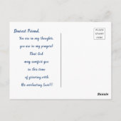 センチメンタル ブルー カーム ウォーターズ スワン シンパシー ポストカード (裏面)