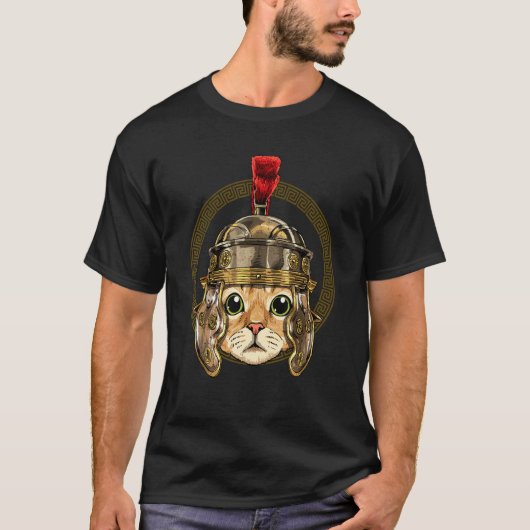 センチュリオンキャット子猫オブエンシェントローマローマンアニマルC Tシャツ (正面)