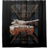 センチュリオンMK 5 MBT。イギリスの主戦車 シャワーカーテン (正面)