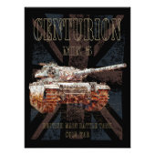 センチュリオンMK 5 MBT。イギリスの主戦車 フォトプリント (正面)