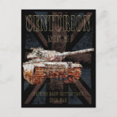 センチュリオンMK 5 MBT。イギリスの主戦車 ポストカード (正面)