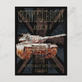 センチュリオンMK 5 MBT。イギリスの主戦車 ポストカード