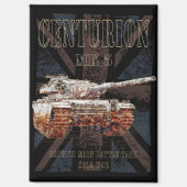 センチュリオンMK 5 MBT。イギリスの主戦車 マグネット (正面)