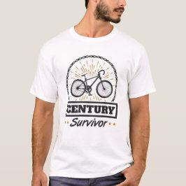 センチュリーサバイバーサイクリング100マイルズサイクリングレース Tシャツ