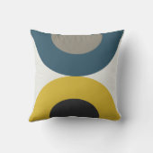 センチュリーブルーモダンイエローガンメタル クッション (裏面)