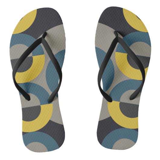 センチュリーブルーモダンイエローガンメタル ビーチサンダル (ソール)