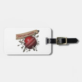 センチュリーメーカークリケットこうもり&ボールスポーツ ラゲッジタグ (正面横)