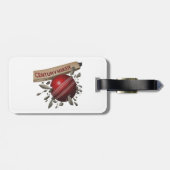 センチュリーメーカークリケットこうもり&ボールスポーツ ラゲッジタグ (裏面横)