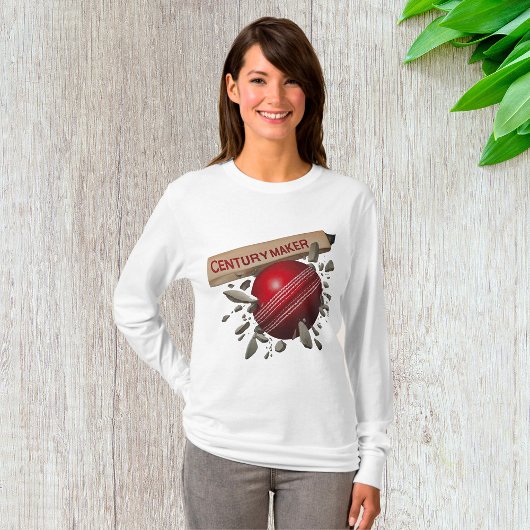 センチュリーメーカークリケットこうもり&ボールスポーツ Tシャツ