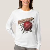 センチュリーメーカークリケットこうもり&ボールスポーツ Tシャツ (正面)