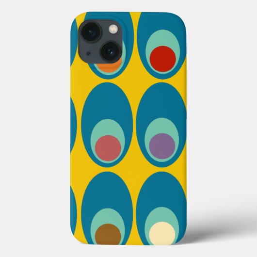 センチュリーモダンブルーエッグ Case-Mate iPhoneケース (裏面)