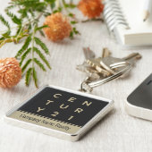 センチュリー21キーチェーンスクエア キーホルダー (側面)