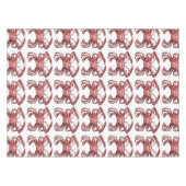 センティネルカニ赤いテーブルクロス テーブルクロス (正面(横))