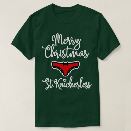 セントいけなニーカーレスセクシークリスマスランジェリー Tシャツ (デザイン正面)