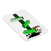 セントおもしろいパトリックの日のサインポストフレキシブルマグネット マグネット (右側)