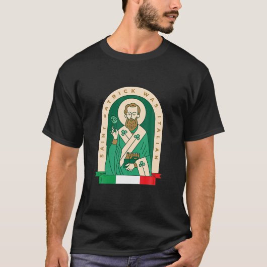 セントおもしろいパトリックはサンイタリアントパトリック・ホールディング Tシャツ (正面)