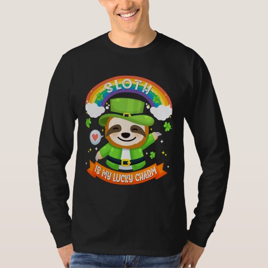 セントおもしろいパトリックSデイSlothは私 Tシャツ (正面)